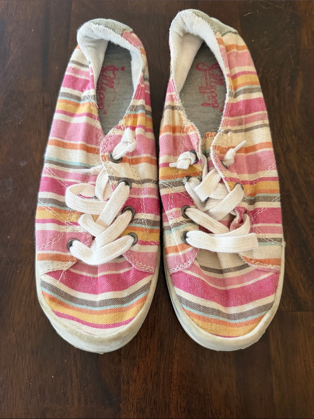 Jellypop “Dallas” Striped Slip On Shoes